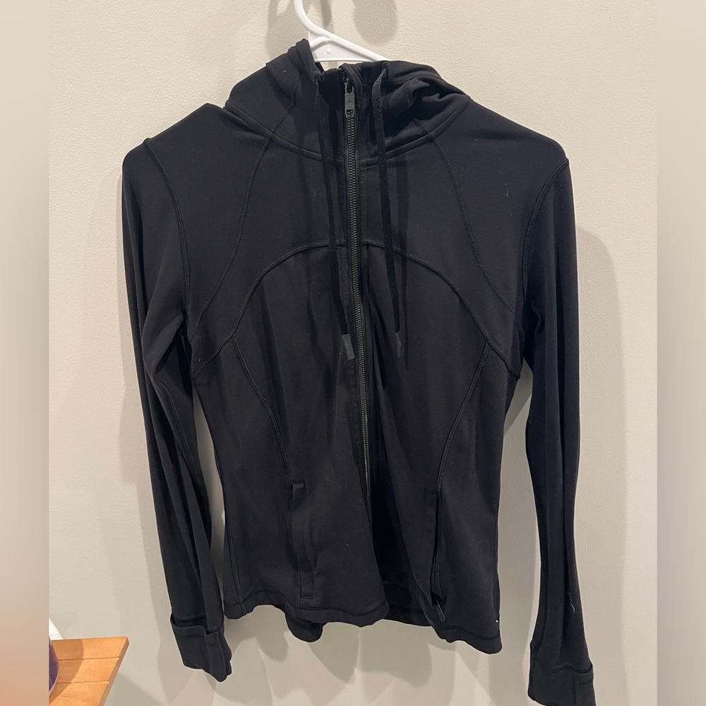Lululemon Define Hooded Jacket Nulu Black Size 8